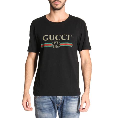 gucci logo shirt cheap|gucci t shirt men's outlet.